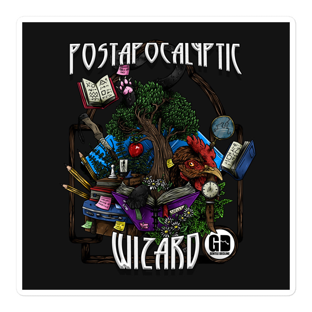 Post-Apocalyptic Wizard Sticker