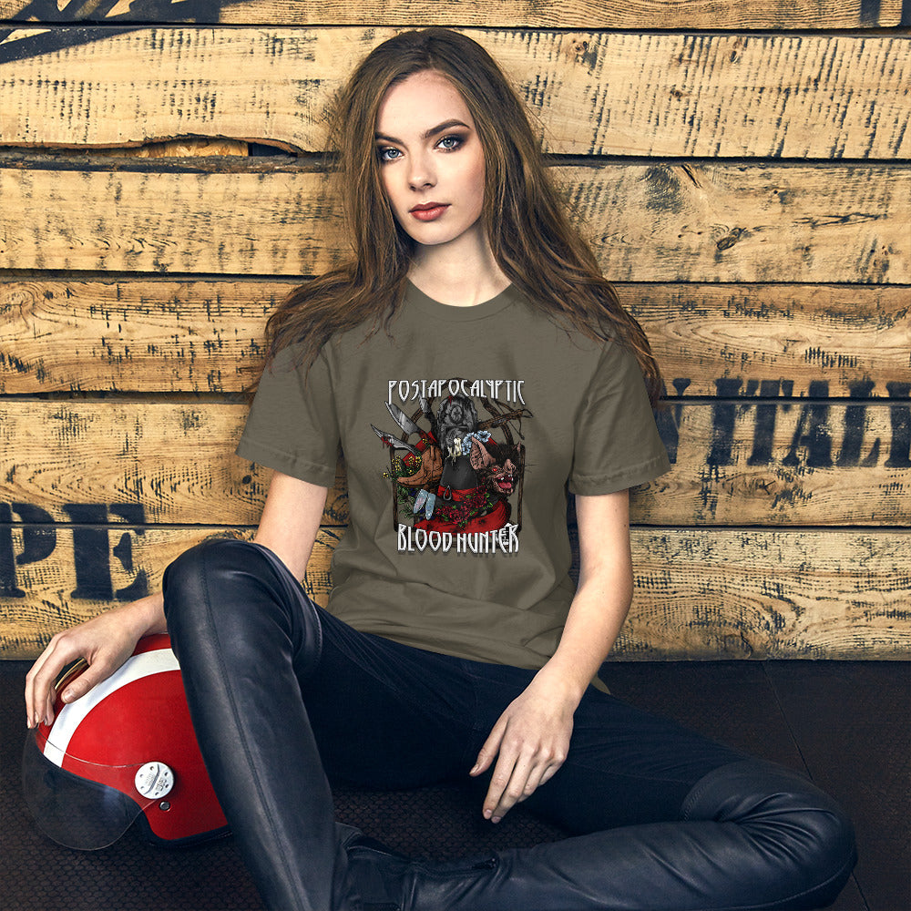 Post-Apocalyptic Blood Hunter Unisex t-shirt