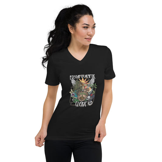 Post-Apocalyptic Cleric V-Neck T-Shirt
