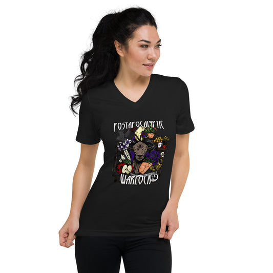 Post-apocalyptic Warlock V-neck T-shirt